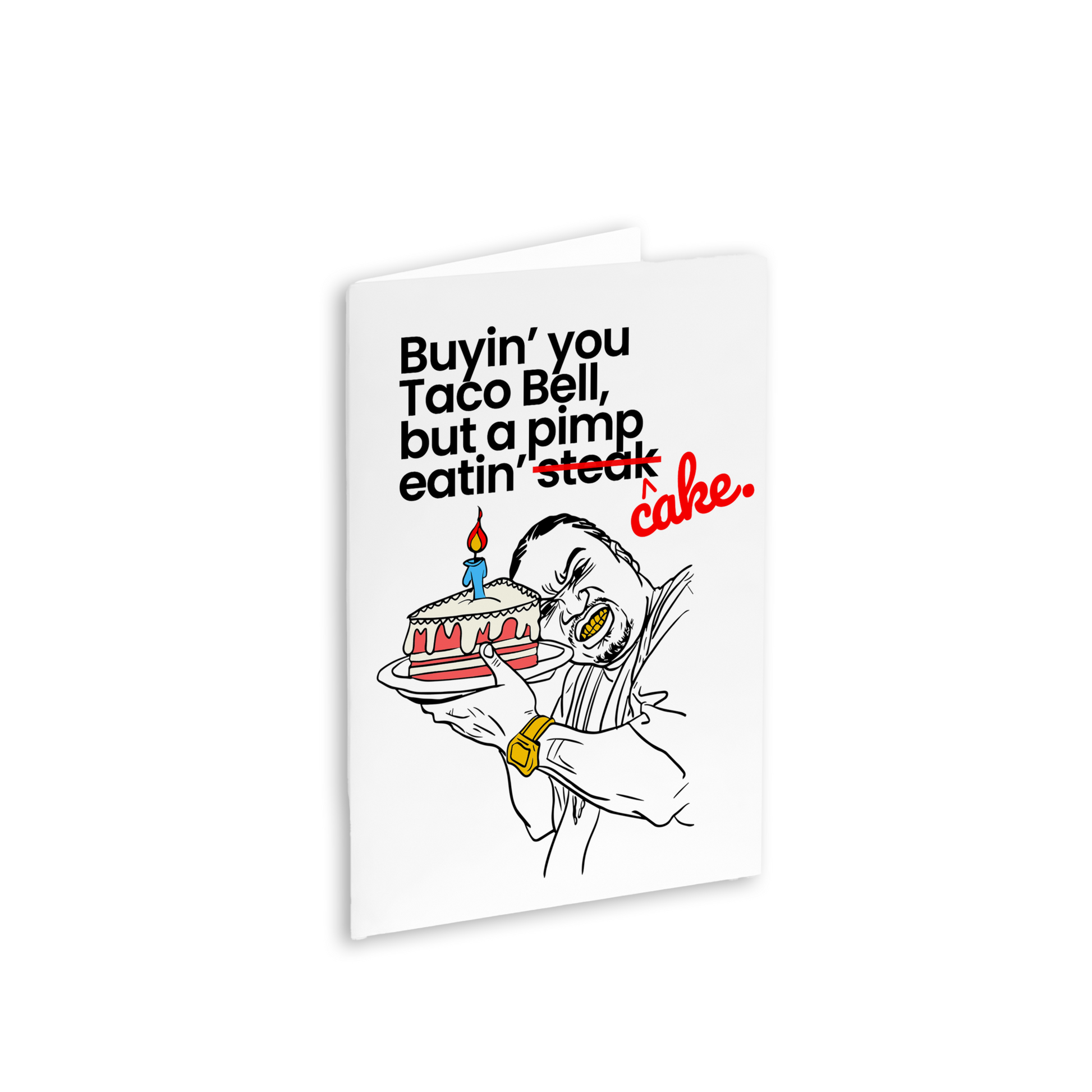GORILLA PIMP Birthday Card