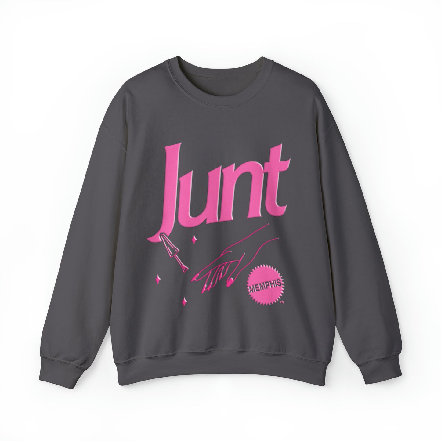 JUNT Women's Puff Design Sweatshirt - Charcoal