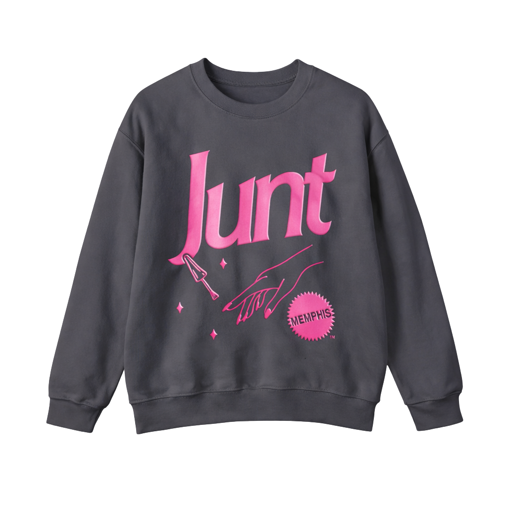 JUNT Women's Puff Design Sweatshirt - Charcoal